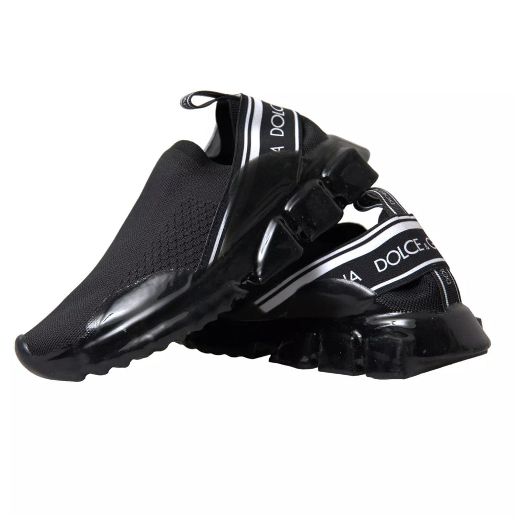 Dolce & Gabbana Black Sorrento Slip On Low Top Sneakers - Beyzy Store - Dolce & Gabbana