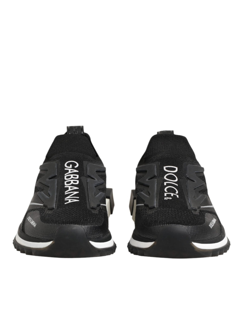 Dolce & Gabbana Black SORRENTO Sport Stretch Sneakers Shoes - Beyzy Store - Dolce & Gabbana