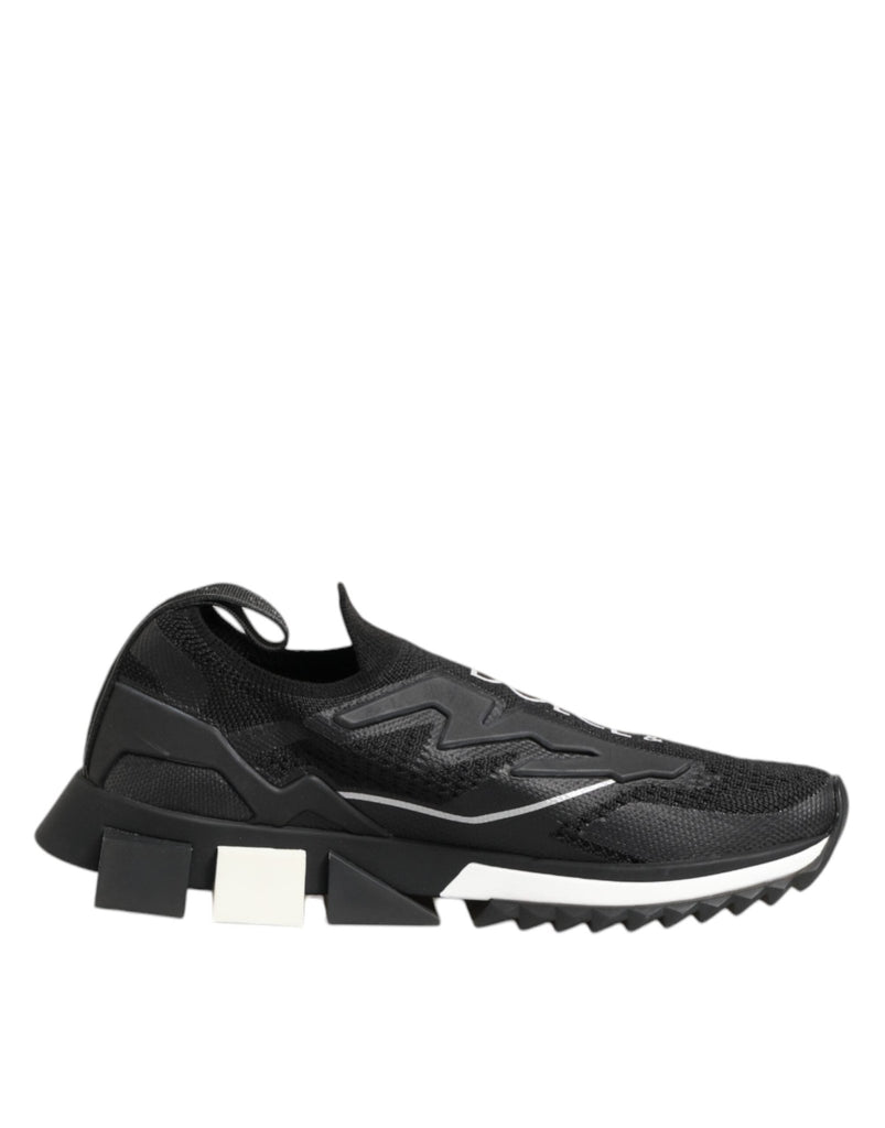 Dolce & Gabbana Black SORRENTO Sport Stretch Sneakers Shoes - Beyzy Store - Dolce & Gabbana