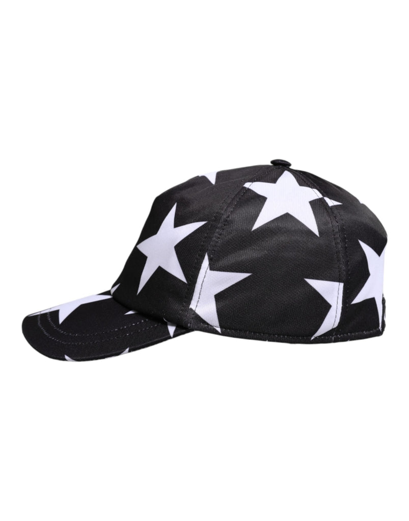 Dolce & Gabbana Black Star Print Polyester Baseball Cap - Beyzy Store - Dolce & Gabbana
