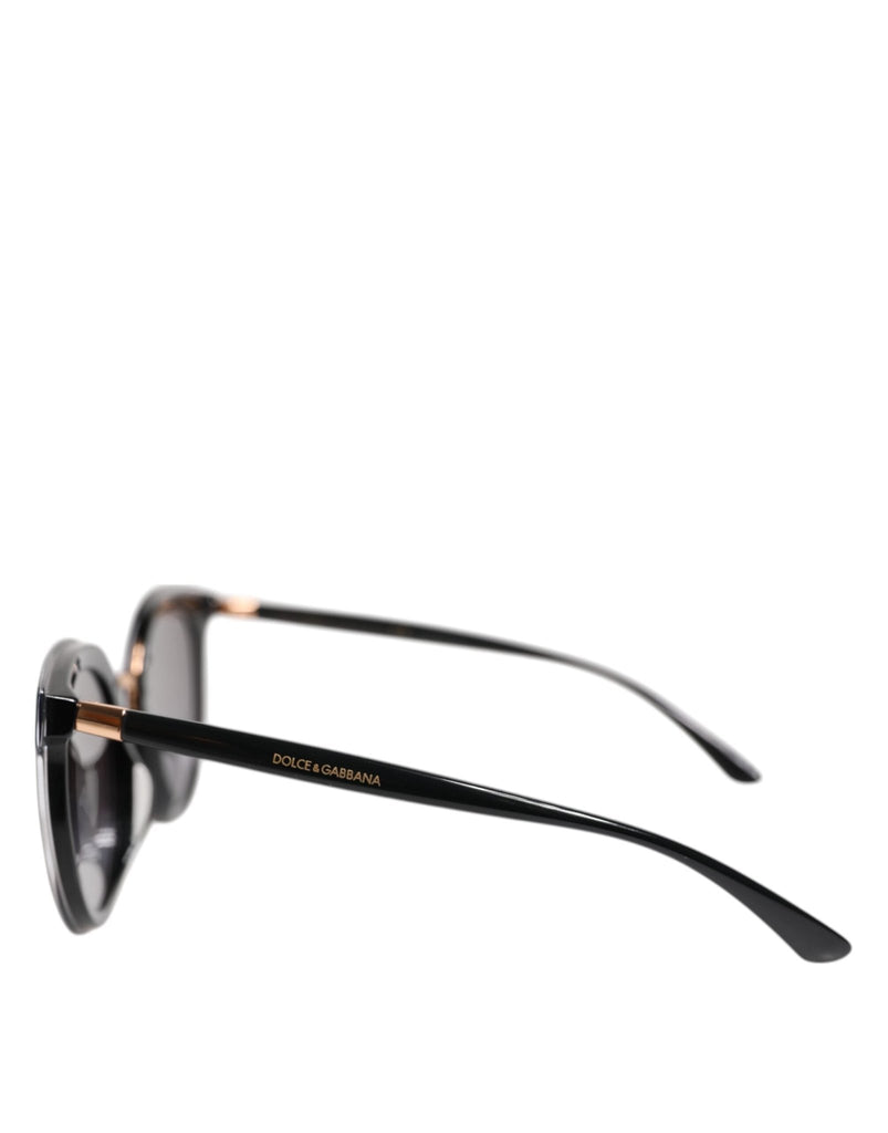 Dolce & Gabbana Black Transparent Trim Round DG4371 - F Eyewear Sunglasses - Beyzy Store - Dolce & Gabbana