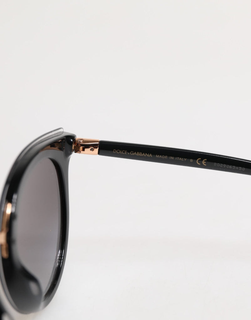 Dolce & Gabbana Black Transparent Trim Round DG4371 - F Eyewear Sunglasses - Beyzy Store - Dolce & Gabbana