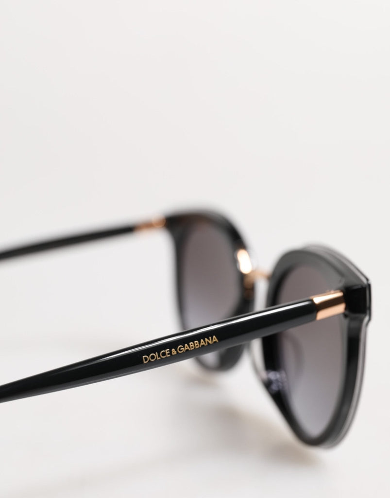 Dolce & Gabbana Black Transparent Trim Round DG4371 - F Eyewear Sunglasses - Beyzy Store - Dolce & Gabbana