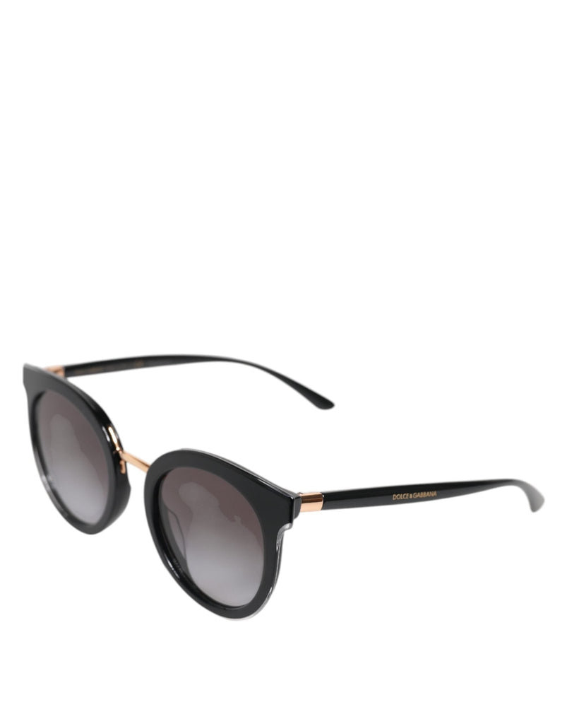Dolce & Gabbana Black Transparent Trim Round DG4371 - F Eyewear Sunglasses - Beyzy Store - Dolce & Gabbana