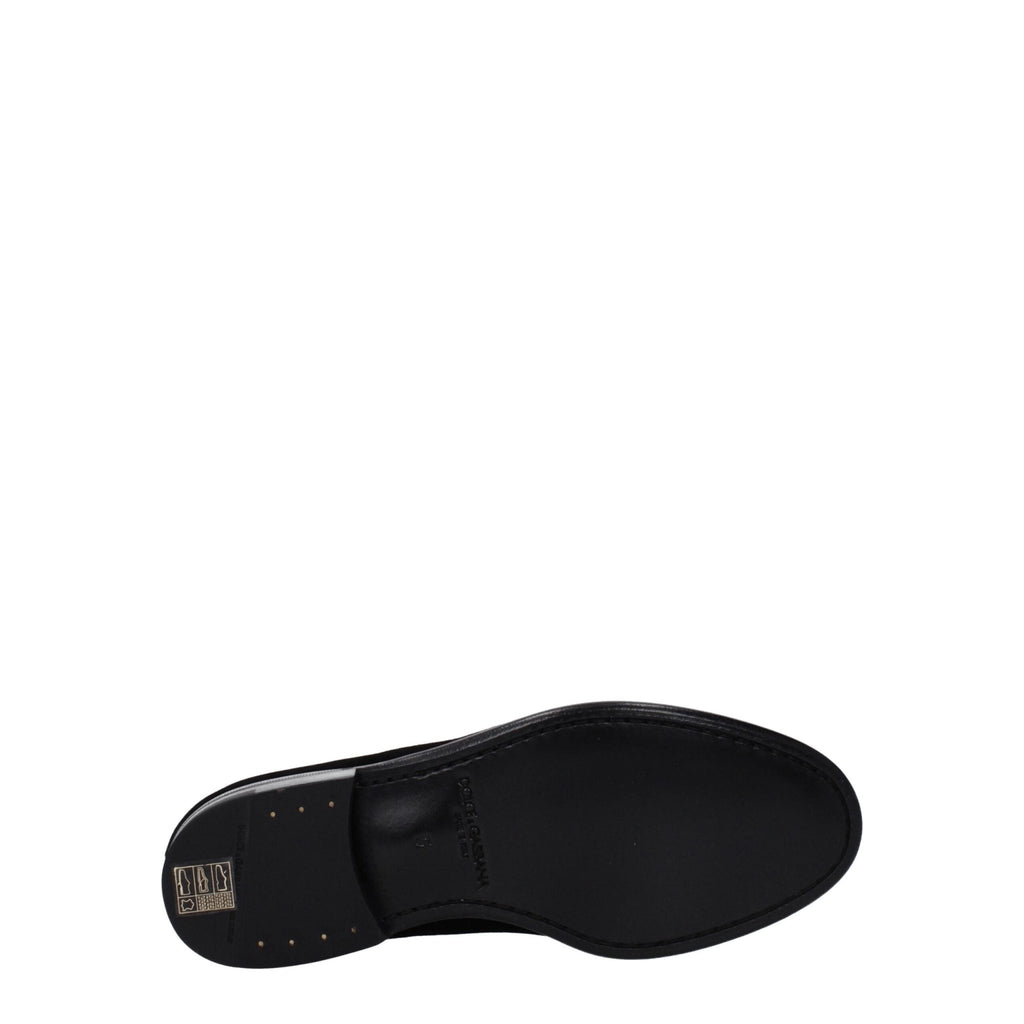 Dolce & Gabbana Black Velvet Loafer - Beyzy Store - Dolce & Gabbana