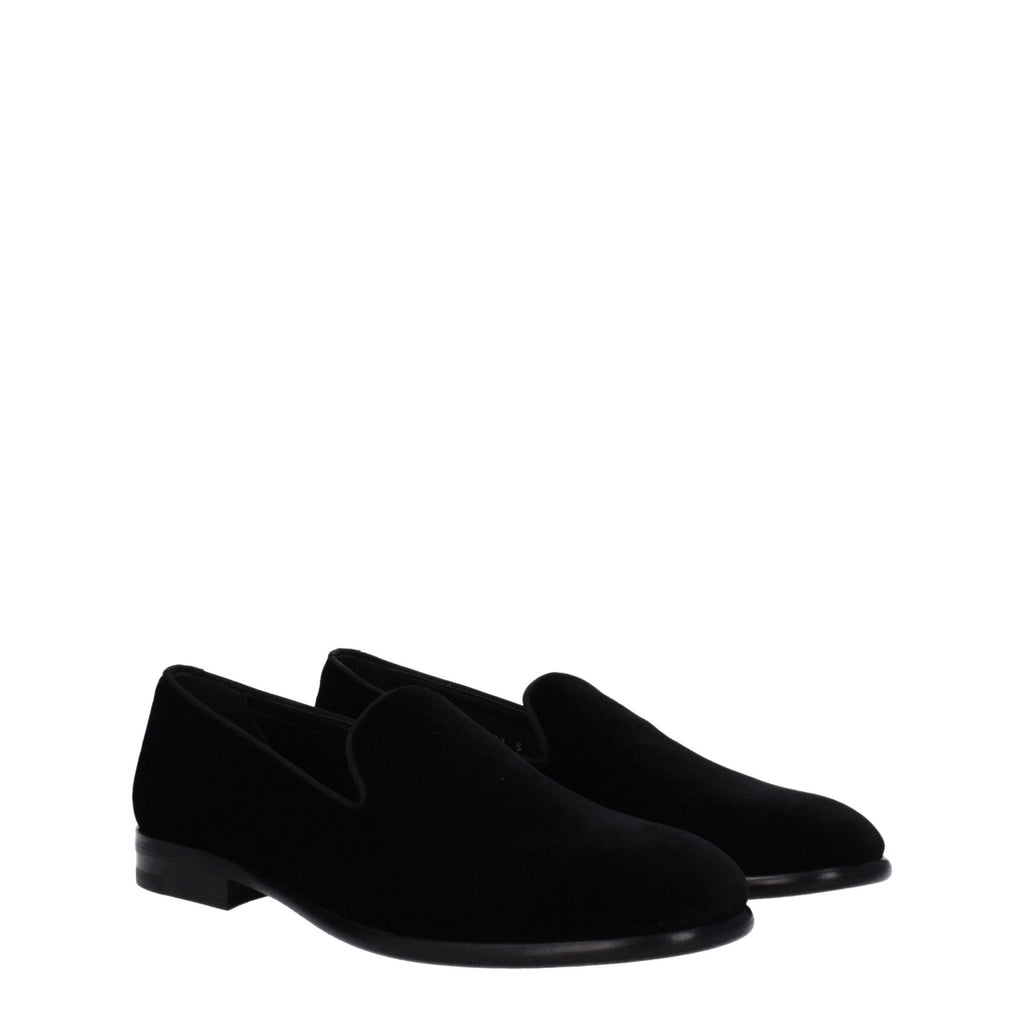 Dolce & Gabbana Black Velvet Loafer - Beyzy Store - Dolce & Gabbana
