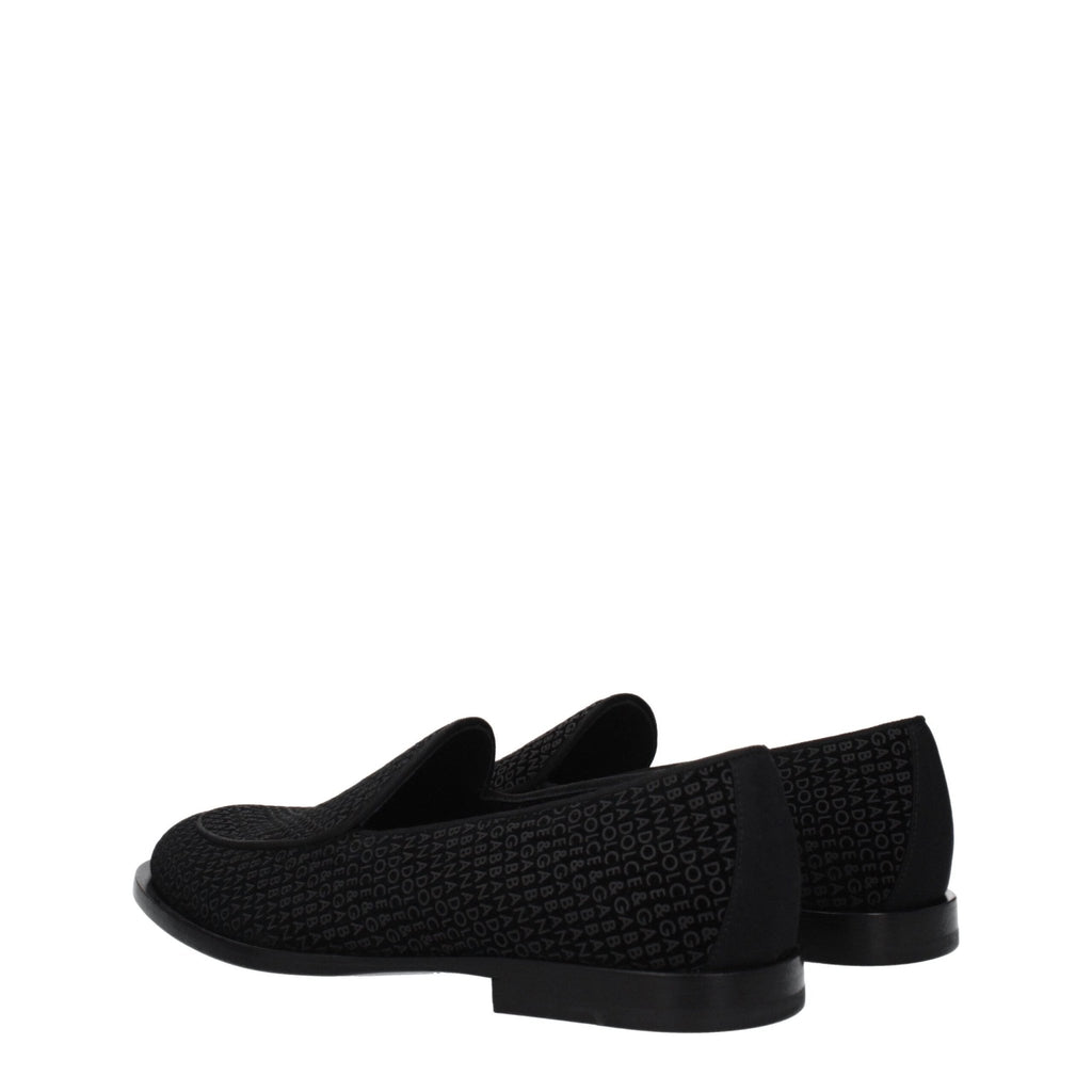 Dolce & Gabbana Black Velvet Slip - On Loafer - Beyzy Store - Dolce & Gabbana