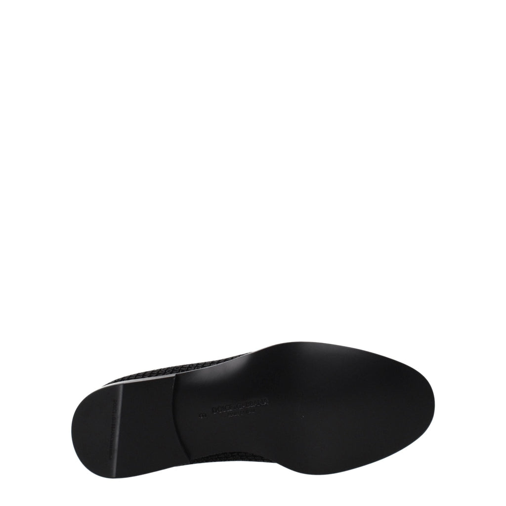 Dolce & Gabbana Black Velvet Slip - On Loafer - Beyzy Store - Dolce & Gabbana