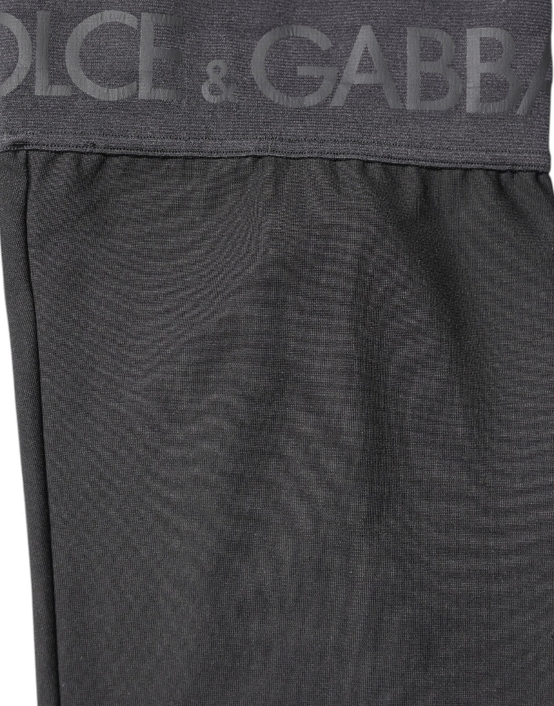 Dolce & Gabbana Black Viscose Stretch Over Calf Stockings Socks - Beyzy Store - Dolce & Gabbana