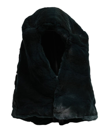 Dolce & Gabbana Black Weasel Fur Womens Beanie Hat - Beyzy Store - Dolce & Gabbana