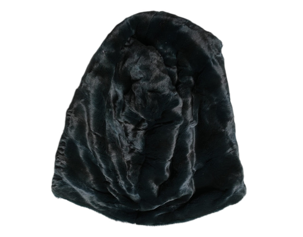 Dolce & Gabbana Black Weasel Fur Womens Beanie Hat - Beyzy Store - Dolce & Gabbana