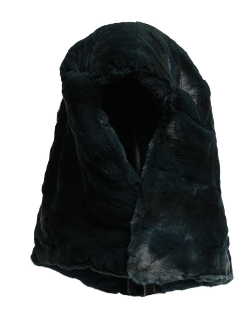 Dolce & Gabbana Black Weasel Fur Womens Beanie Hat - Beyzy Store - Dolce & Gabbana