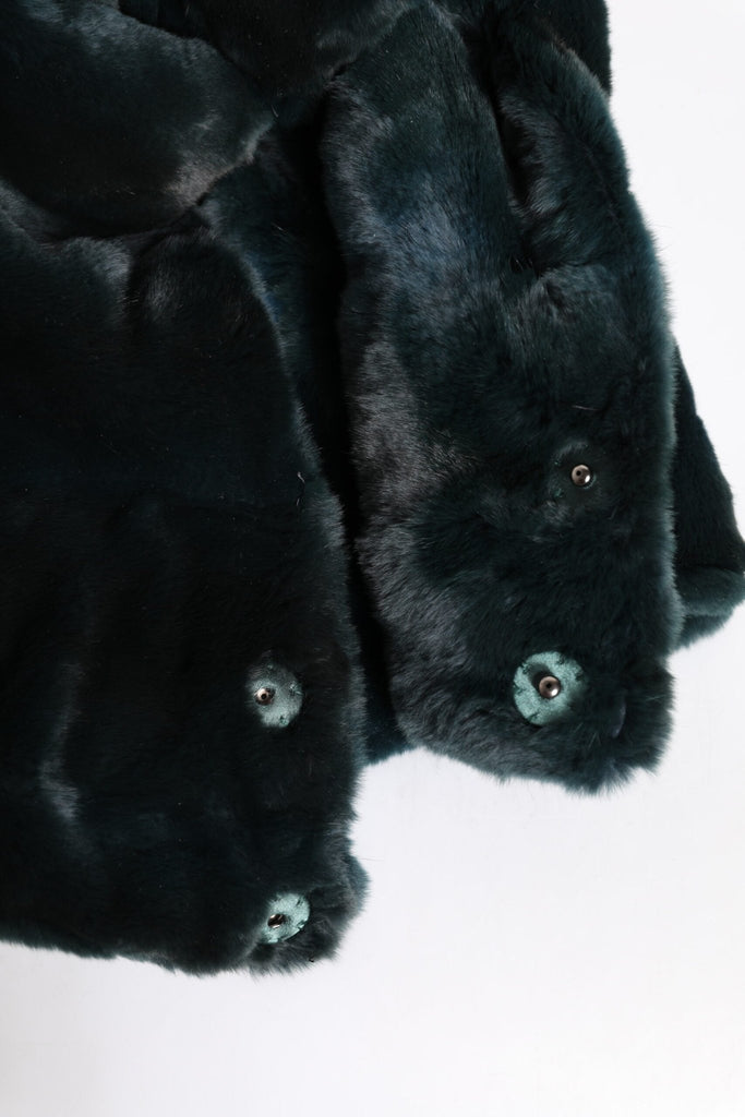 Dolce & Gabbana Black Weasel Fur Womens Beanie Hat - Beyzy Store - Dolce & Gabbana