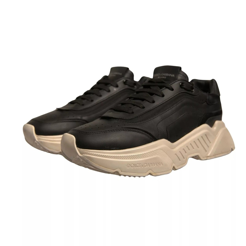 Dolce & Gabbana Black White Daymaster Low Top Sneakers Shoes - Beyzy Store - Dolce & Gabbana