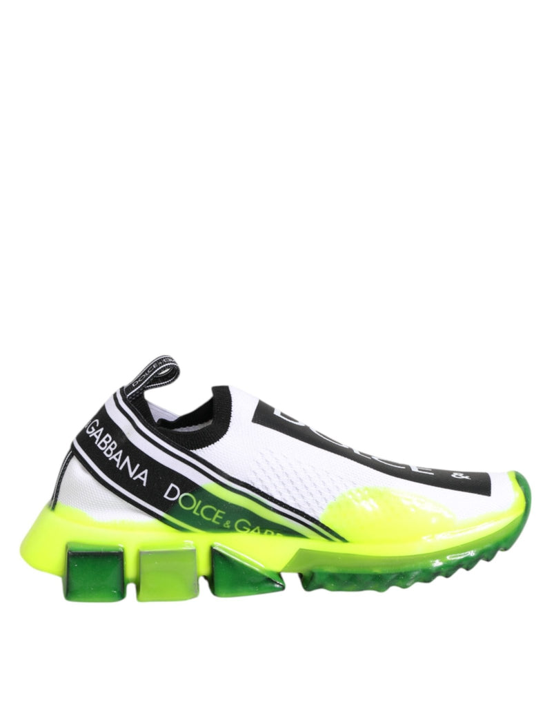 Dolce & Gabbana Black White Slip On Sorrento Sneakers Shoes - Beyzy Store - Dolce & Gabbana