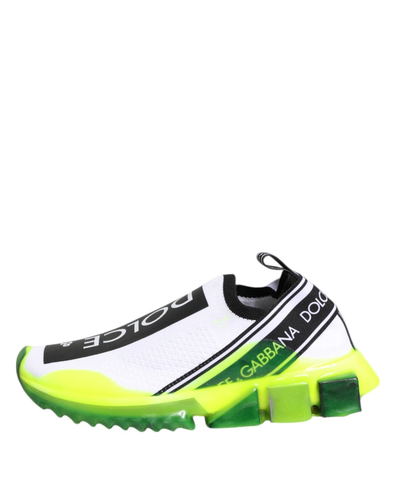 Dolce & Gabbana Black White Slip On Sorrento Sneakers Shoes - Beyzy Store - Dolce & Gabbana