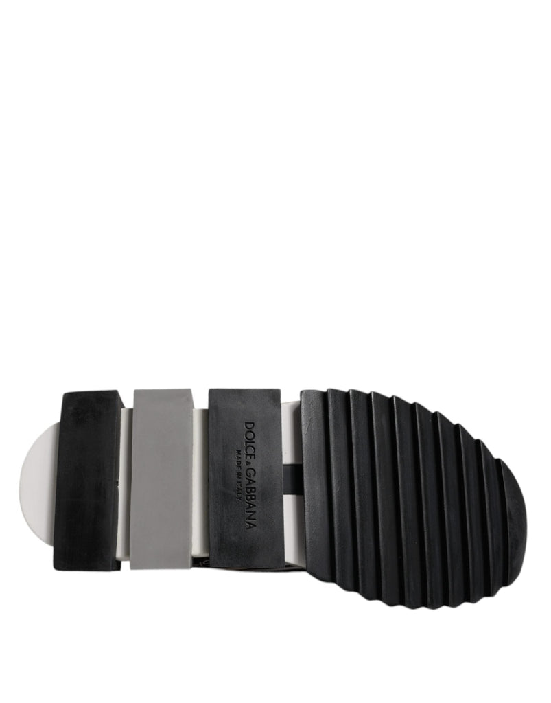 Dolce & Gabbana Black White Slip On Sorrento Sneakers Shoes - Beyzy Store - Dolce & Gabbana