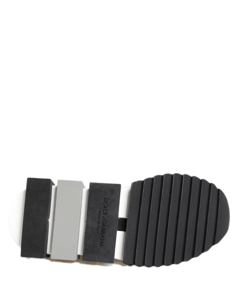 Dolce & Gabbana Black White Sorrento Low Top Sneakers Shoes - Beyzy Store - Dolce & Gabbana