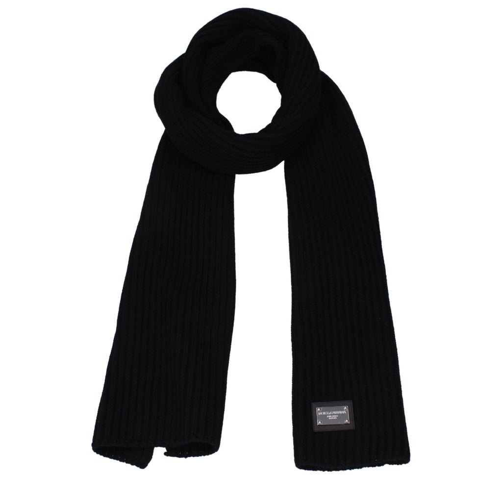 Dolce & Gabbana Black Wool Scarves - Beyzy Store - Dolce & Gabbana
