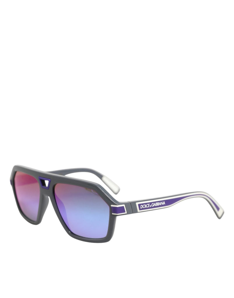 Dolce & Gabbana Blue Acetate Aviator Shades Eyewear Sunglasses - Beyzy Store - Dolce & Gabbana
