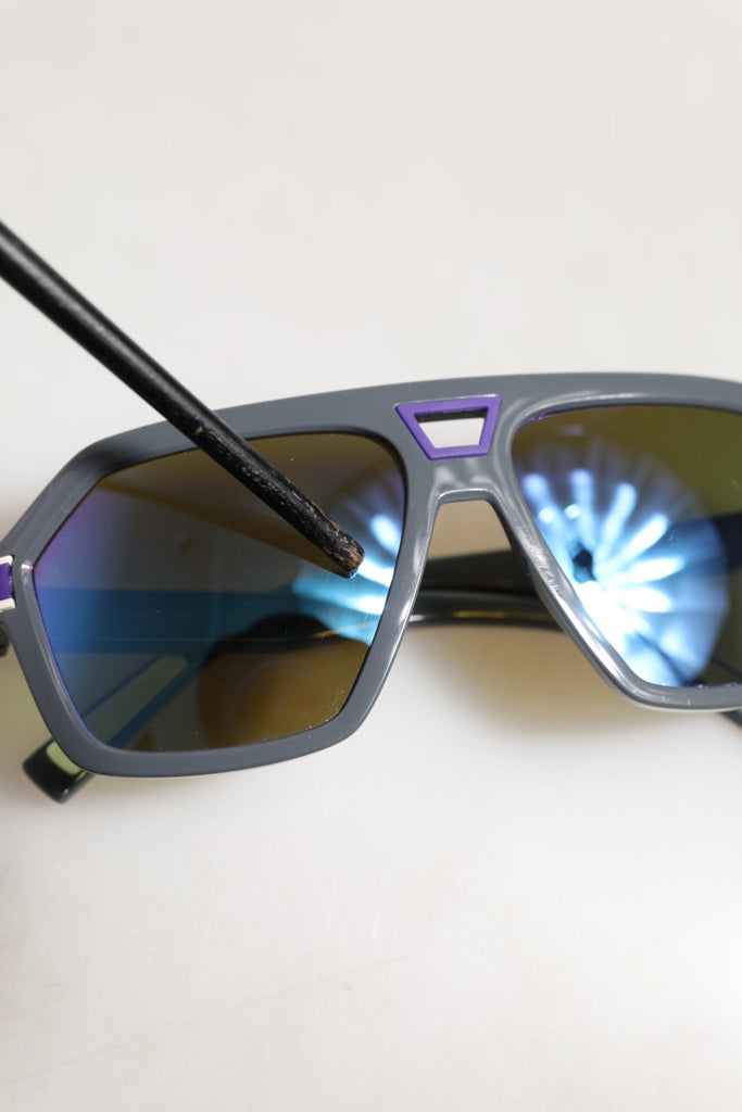 Dolce & Gabbana Blue Acetate Aviator Shades Eyewear Sunglasses - Beyzy Store - Dolce & Gabbana