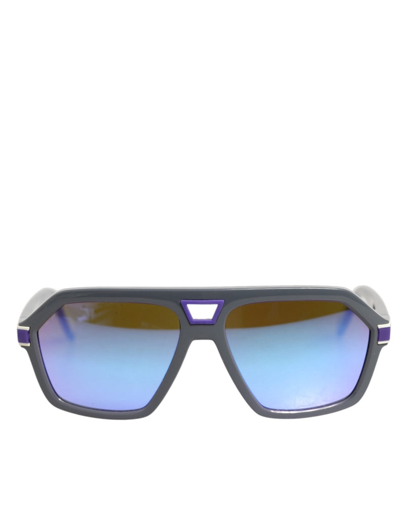 Dolce & Gabbana Blue Acetate Aviator Shades Eyewear Sunglasses - Beyzy Store - Dolce & Gabbana