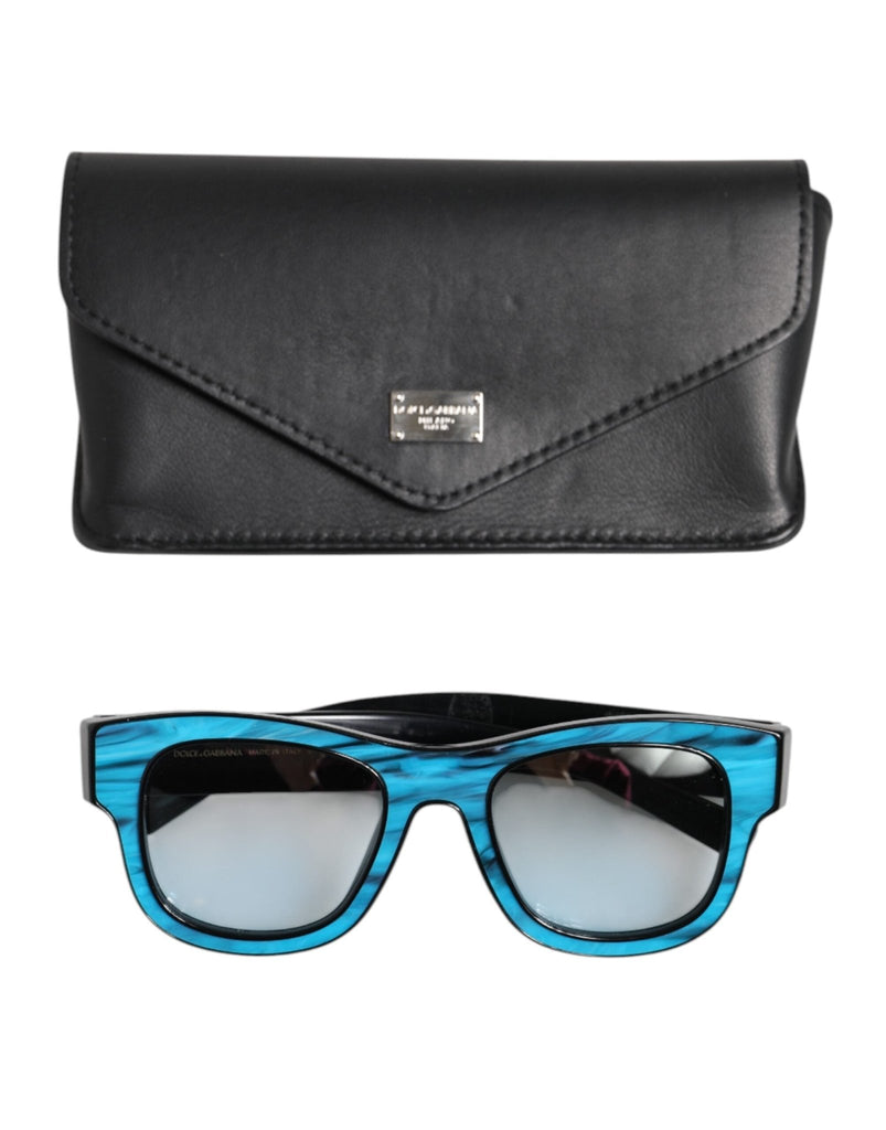 Dolce & Gabbana Blue Black Marbled Metal DG2215K Eyewear Sunglasses - Beyzy Store - Dolce & Gabbana
