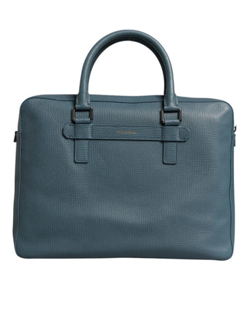 Dolce & Gabbana Blue Logo Double Handle Messenger Briefcase Bag - Beyzy Store - Dolce & Gabbana