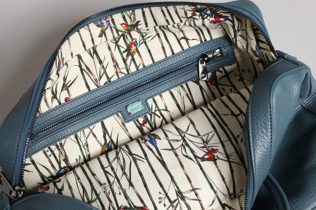 Dolce & Gabbana Blue Logo Double Handle Messenger Briefcase Bag - Beyzy Store - Dolce & Gabbana