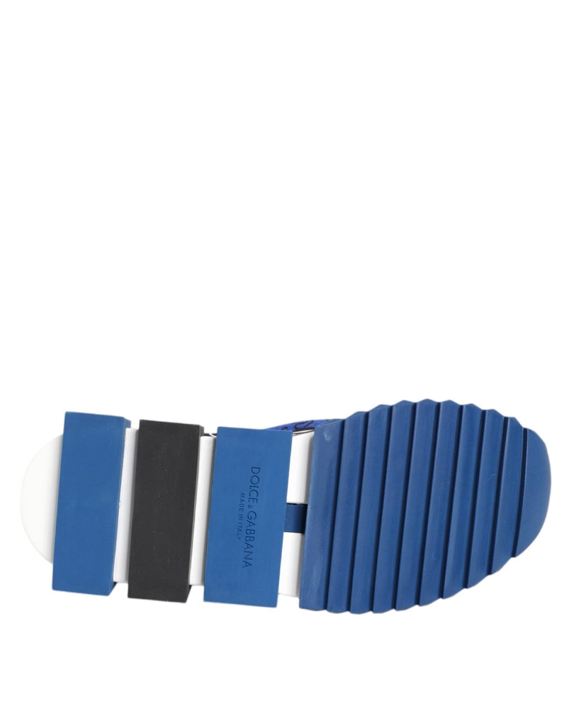 Dolce & Gabbana Blue Logo Low Top Sorrento Sneakers Shoes - Beyzy Store - Dolce & Gabbana