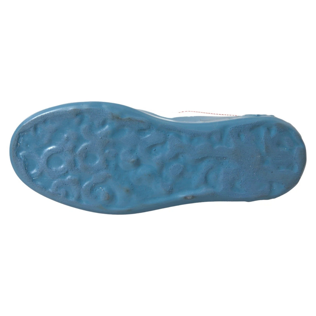 Dolce & Gabbana Blue White Printed Portofino Melt Sneakers - Beyzy Store - Dolce & Gabbana