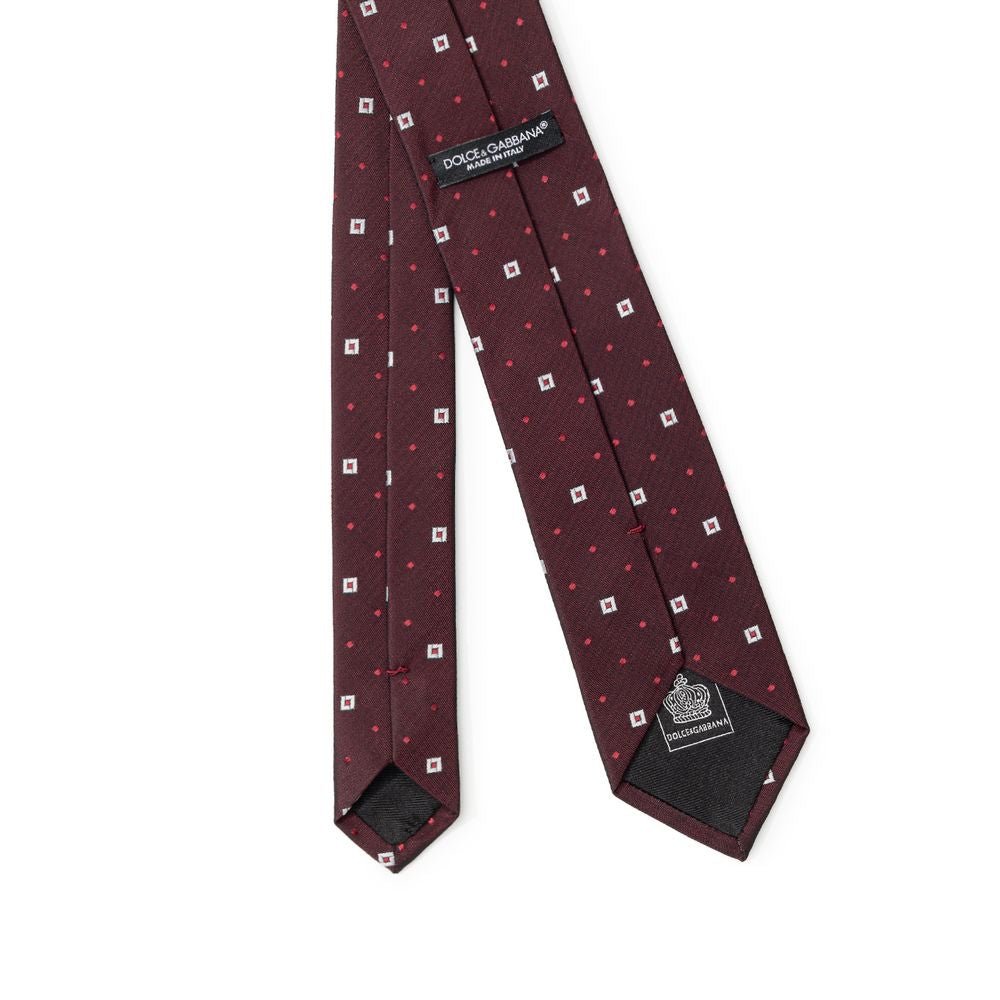 Dolce & Gabbana Bordeaux Silk Ties & Bowty - Beyzy Store - Dolce & Gabbana