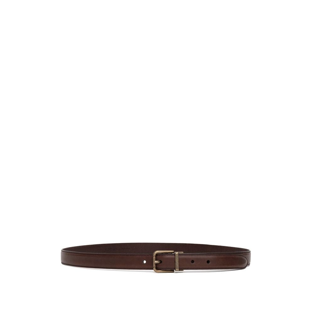 Dolce & Gabbana Brown Calfskin Belt - Beyzy Store - Dolce & Gabbana