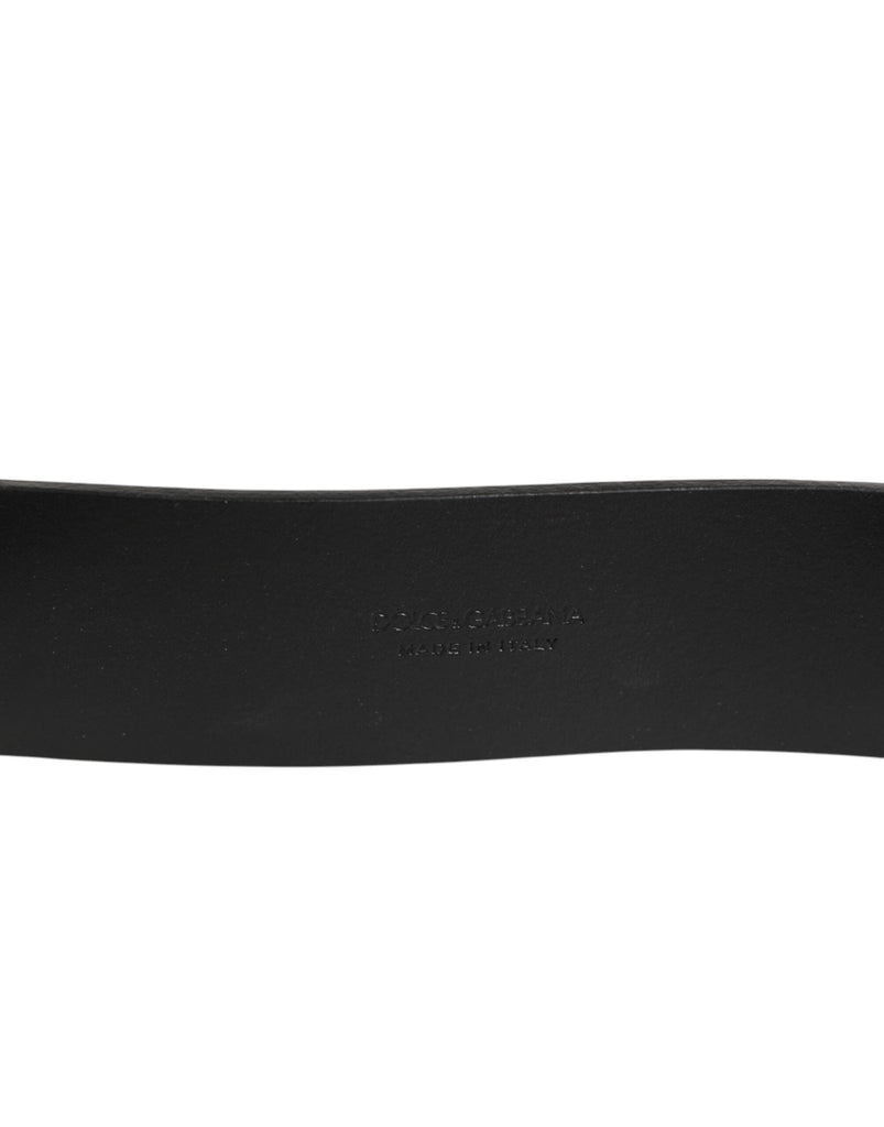 Dolce & Gabbana Brown Classic Gold Metal Logo Buckle Men Belt - Beyzy Store - Dolce & Gabbana