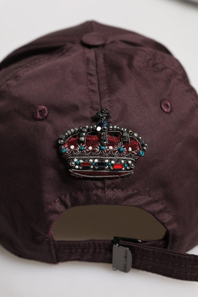 Dolce & Gabbana Brown Cotton DG Crown 6 Panels Baseball Cap - Beyzy Store - Dolce & Gabbana