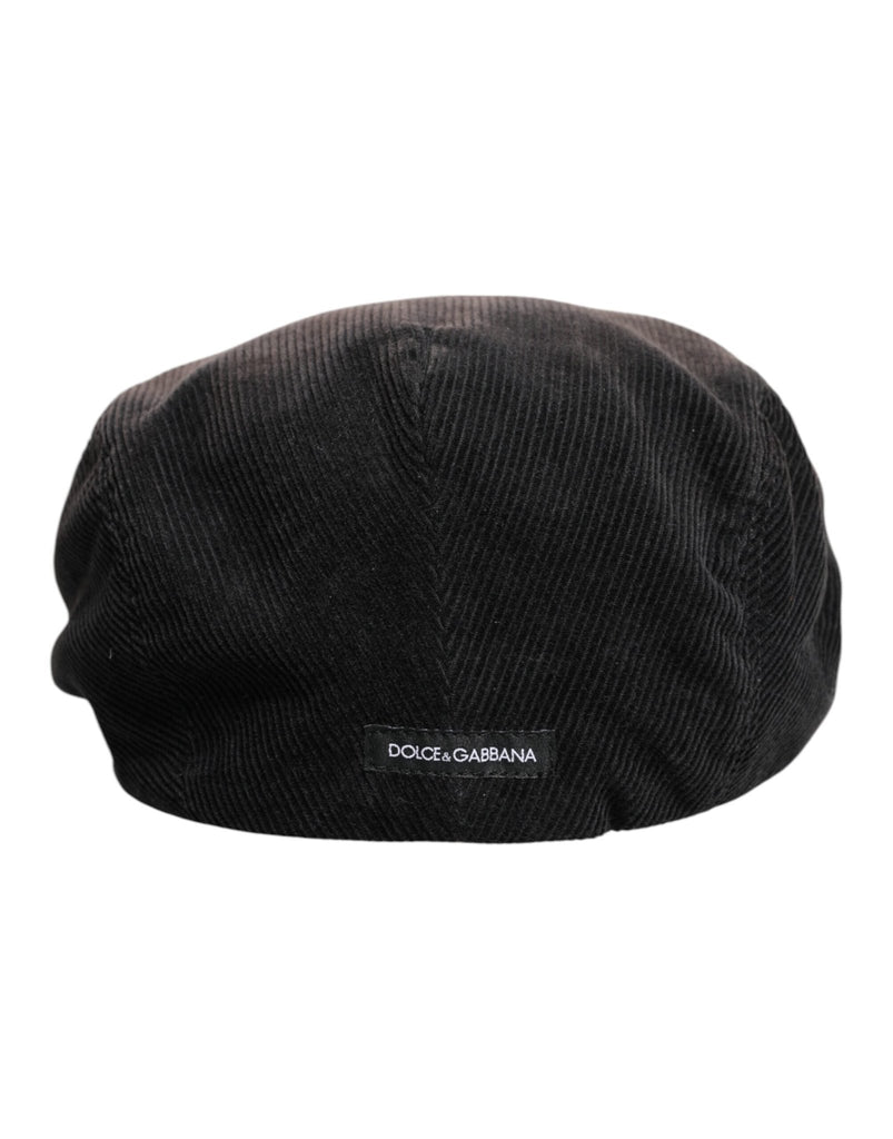 Dolce & Gabbana Brown Cotton Newsboy Capello Cabbie Hat - Beyzy Store - Dolce & Gabbana