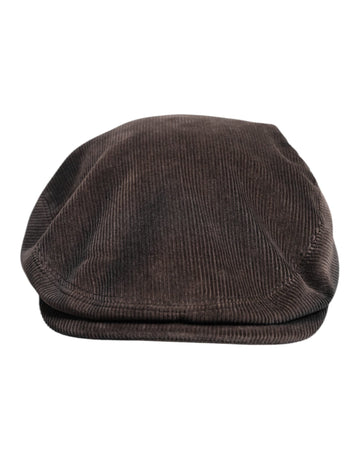 Dolce & Gabbana Brown Cotton Newsboy Capello Cabbie Hat - Beyzy Store - Dolce & Gabbana