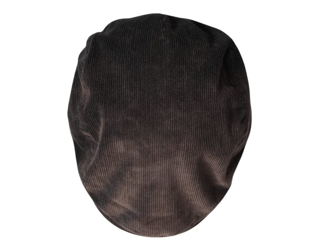Dolce & Gabbana Brown Cotton Newsboy Capello Cabbie Hat - Beyzy Store - Dolce & Gabbana