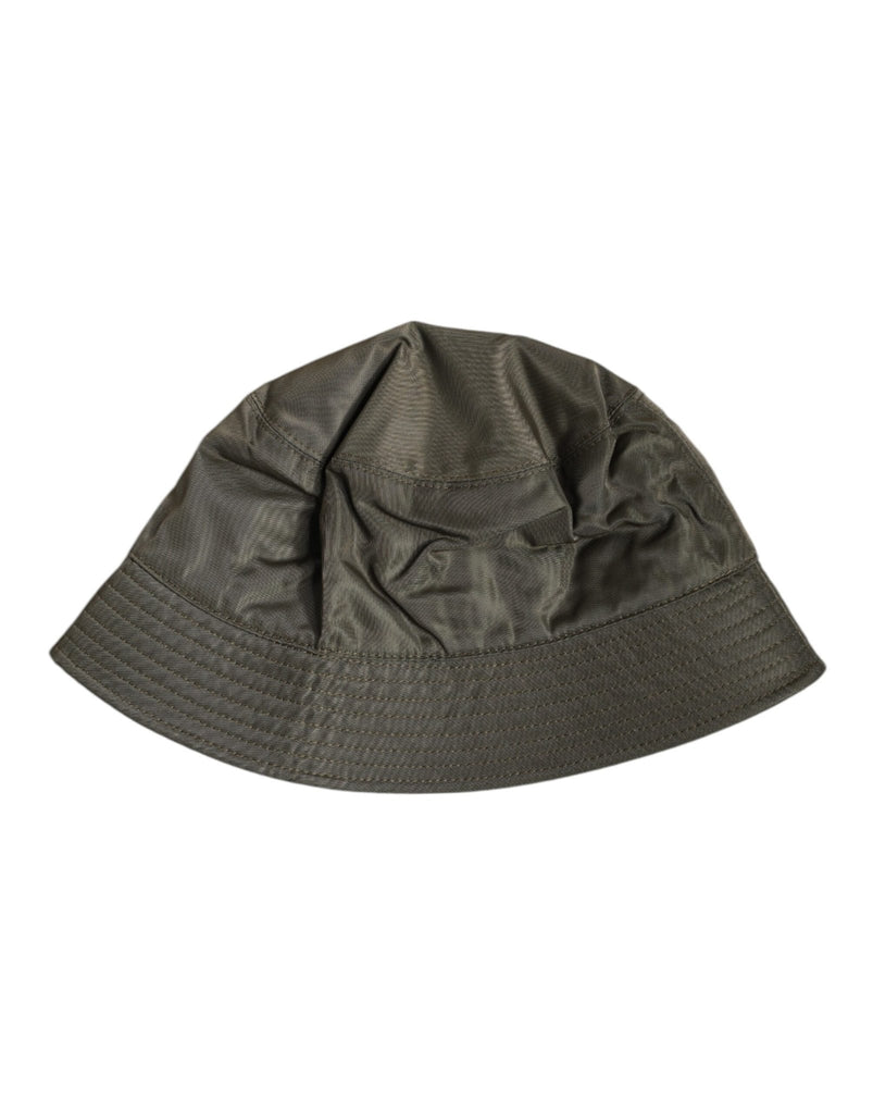 Dolce & Gabbana Brown DG Plaque Wide Brim Bucket Hat - Beyzy Store - Dolce & Gabbana