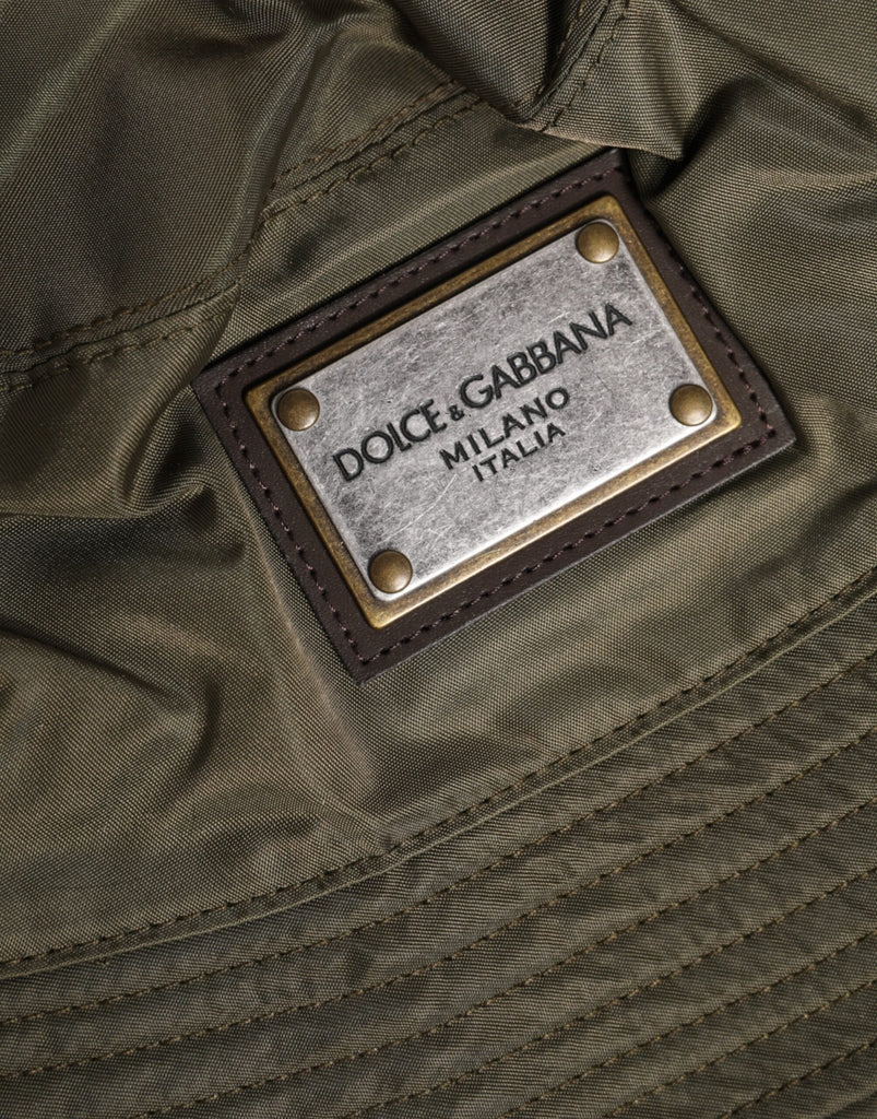 Dolce & Gabbana Brown DG Plaque Wide Brim Bucket Hat - Beyzy Store - Dolce & Gabbana