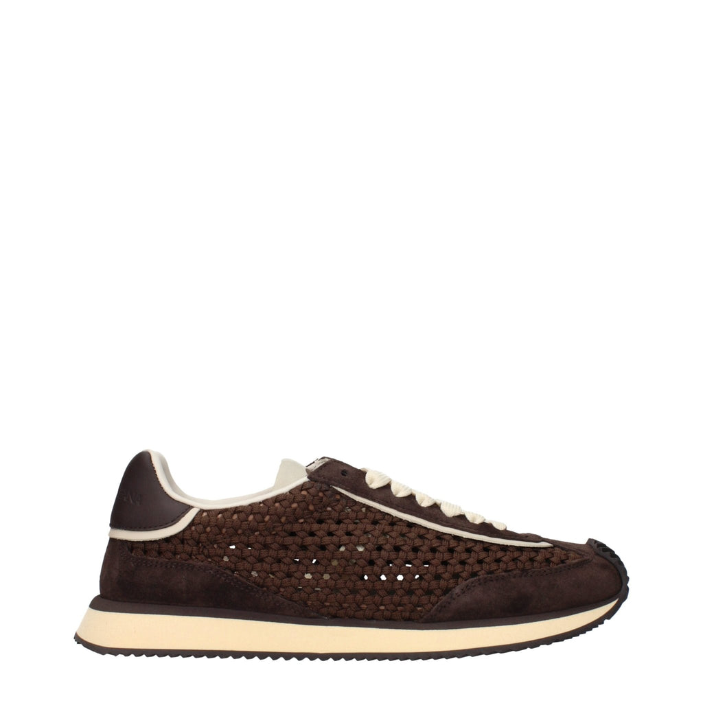 Dolce & Gabbana Brown Fabric Low Tops - Beyzy Store - Dolce & Gabbana