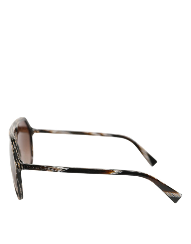 Dolce & Gabbana Brown Full Rim Acetate Pilot Eyewear Sunglasses - Beyzy Store - Dolce & Gabbana