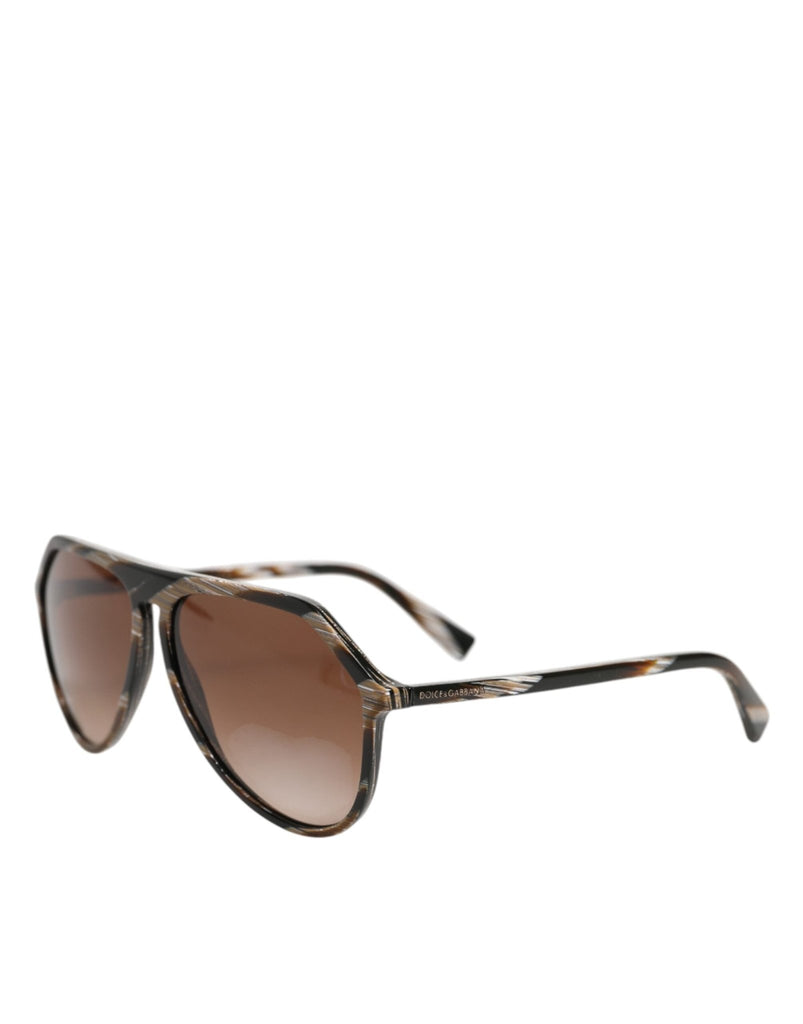 Dolce & Gabbana Brown Full Rim Acetate Pilot Eyewear Sunglasses - Beyzy Store - Dolce & Gabbana