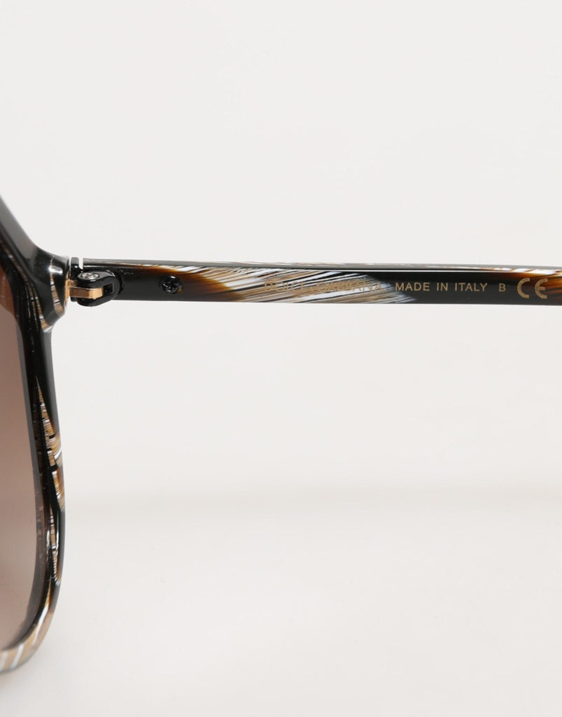 Dolce & Gabbana Brown Full Rim Acetate Pilot Eyewear Sunglasses - Beyzy Store - Dolce & Gabbana