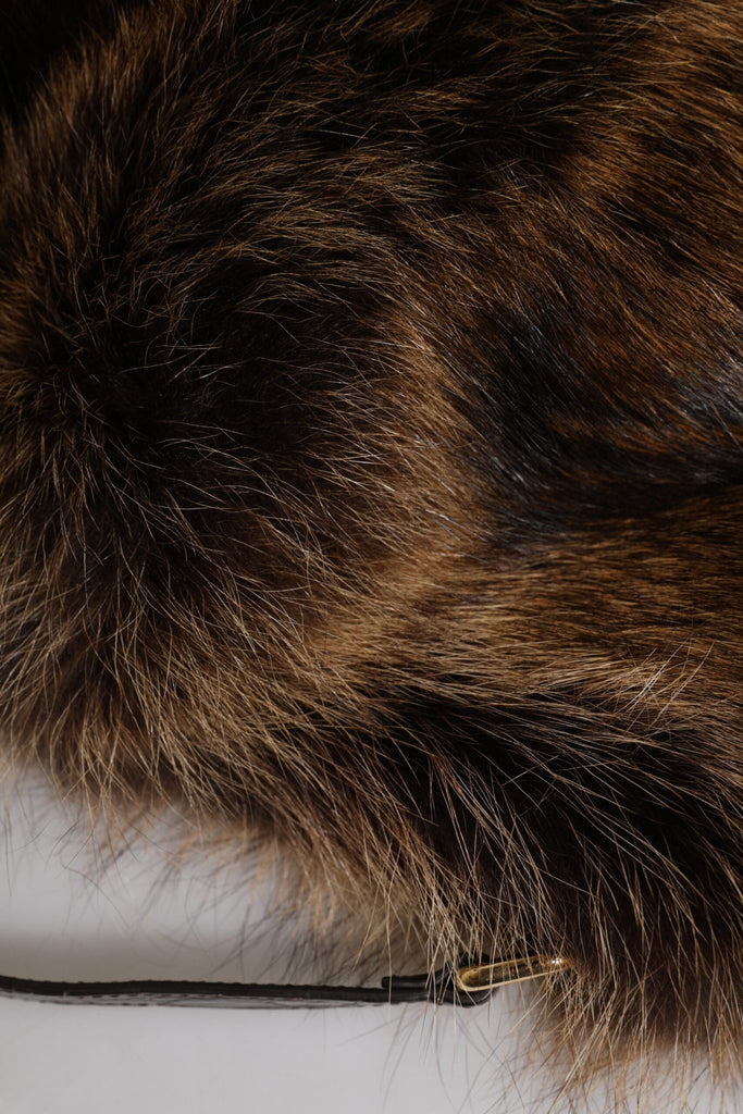 Dolce & Gabbana Brown Fur Women Bucket Hat - Beyzy Store - Dolce & Gabbana