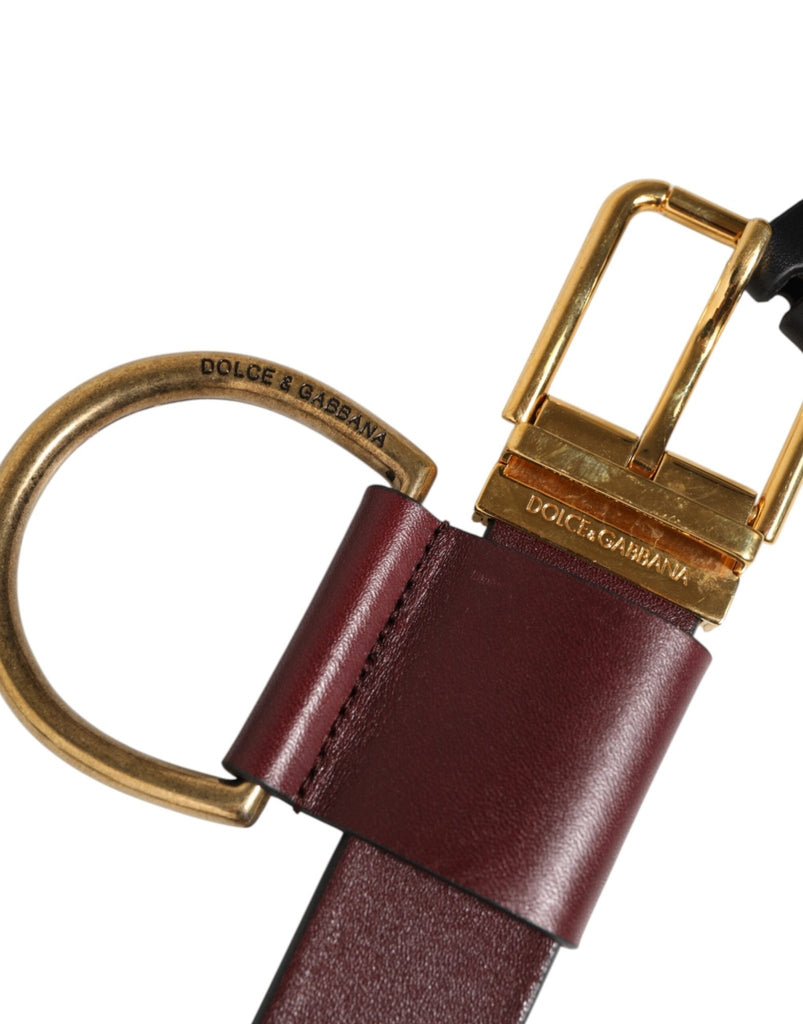Dolce & Gabbana Brown Key Ring Clip Attachments Buckle Belt - Beyzy Store - Dolce & Gabbana