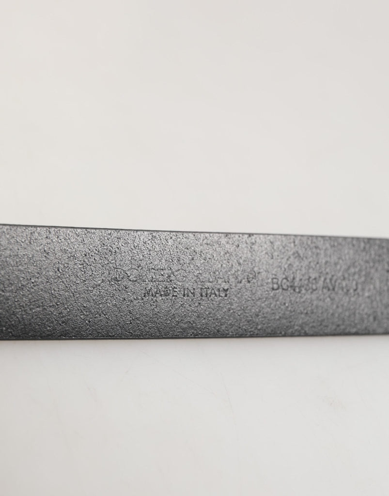 Dolce & Gabbana Brown Leather Classic Metal Logo Buckle Belt - Beyzy Store - Dolce & Gabbana