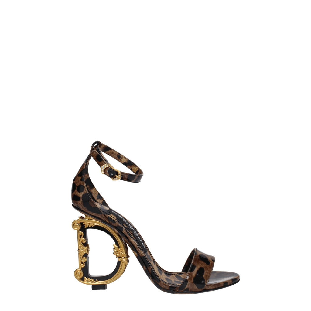 Dolce & Gabbana Brown Leather Sandals - Beyzy Store - Dolce & Gabbana