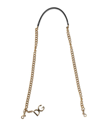 Dolce & Gabbana Brown Leopard Gold Brass Chain Accessory Shoulder Strap - Beyzy Store - Dolce & Gabbana