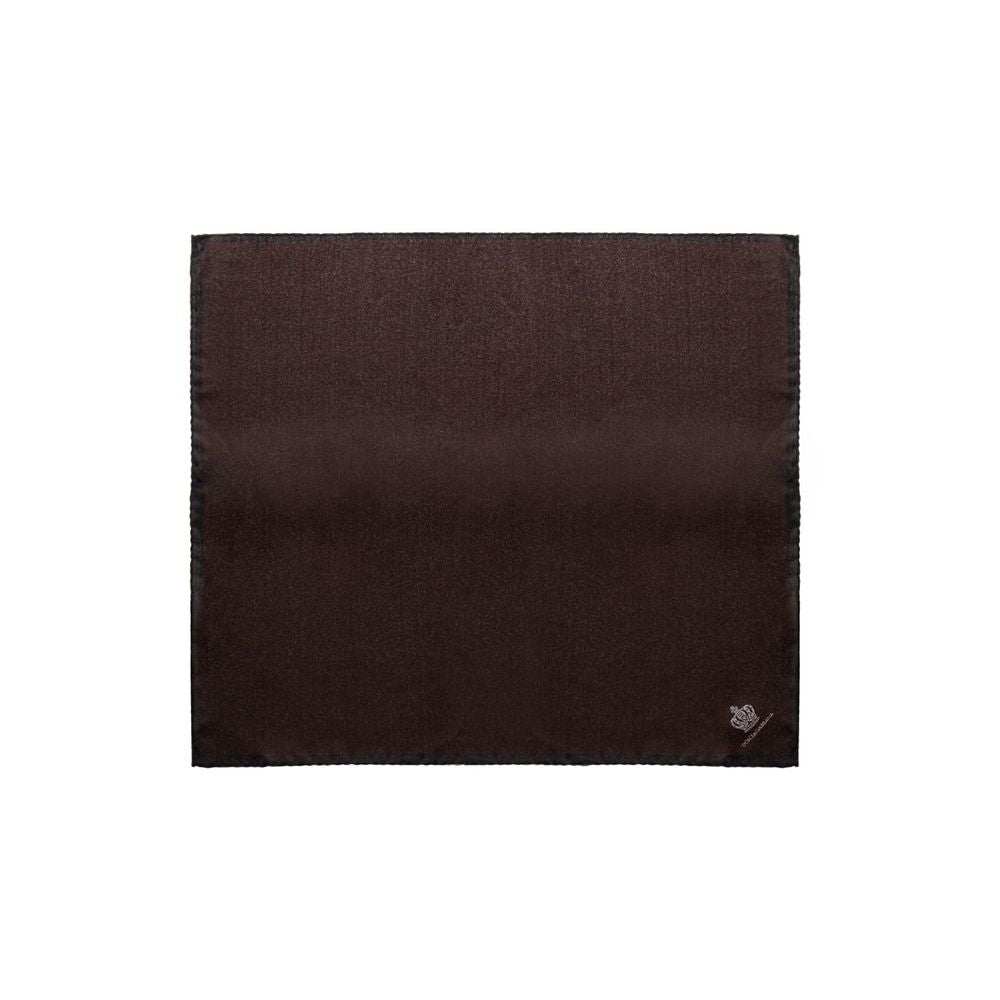 Dolce & Gabbana Brown Silk Pocket Square - Beyzy Store - Dolce & Gabbana